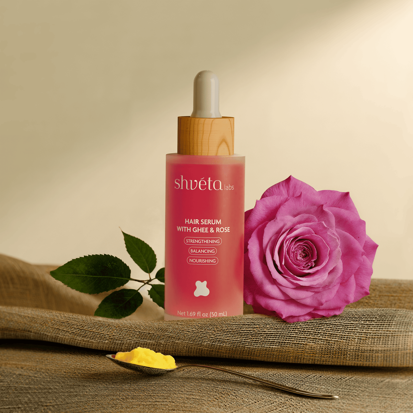 Hair Serum with Ghee & Rose