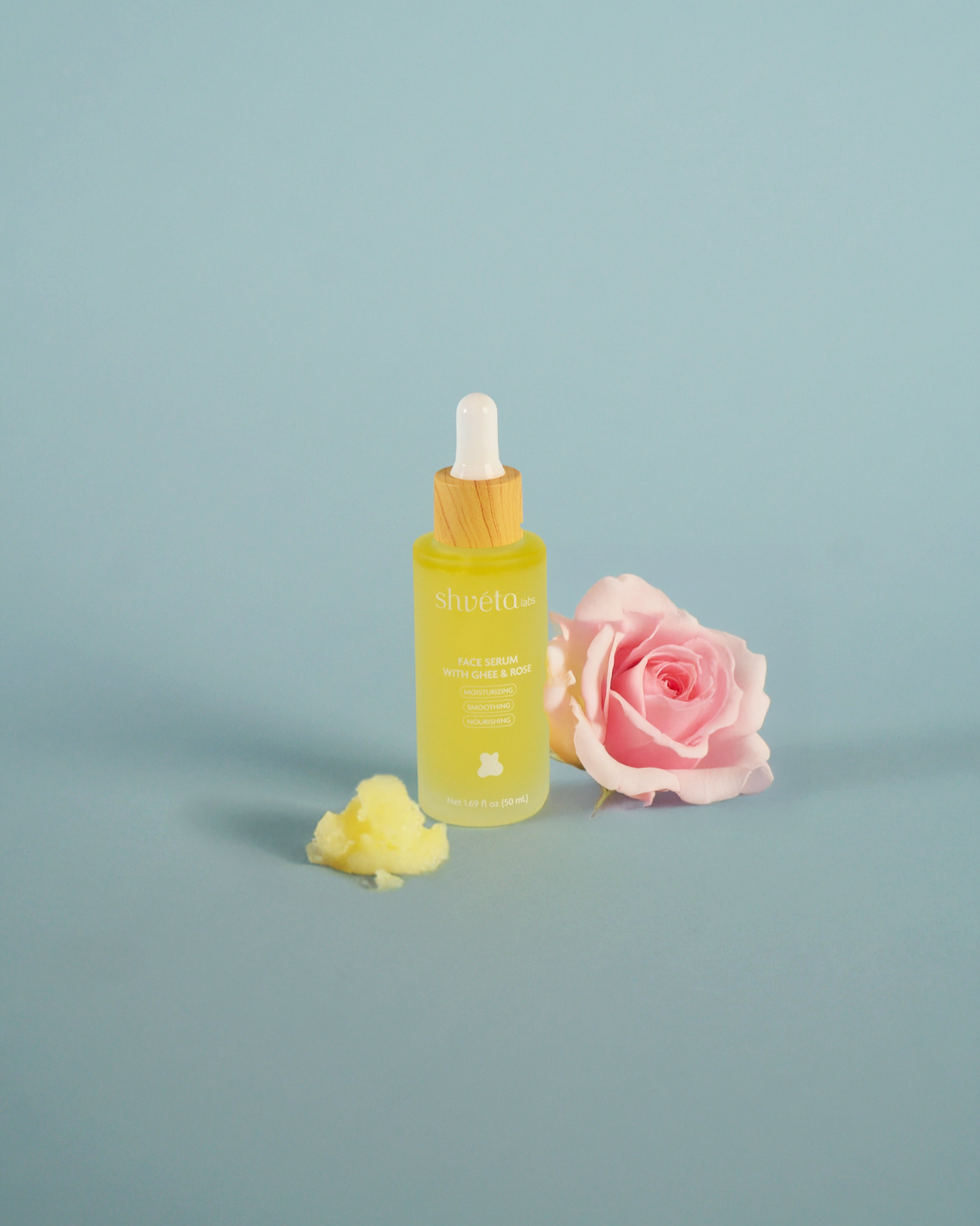 face serum with ghee & rose