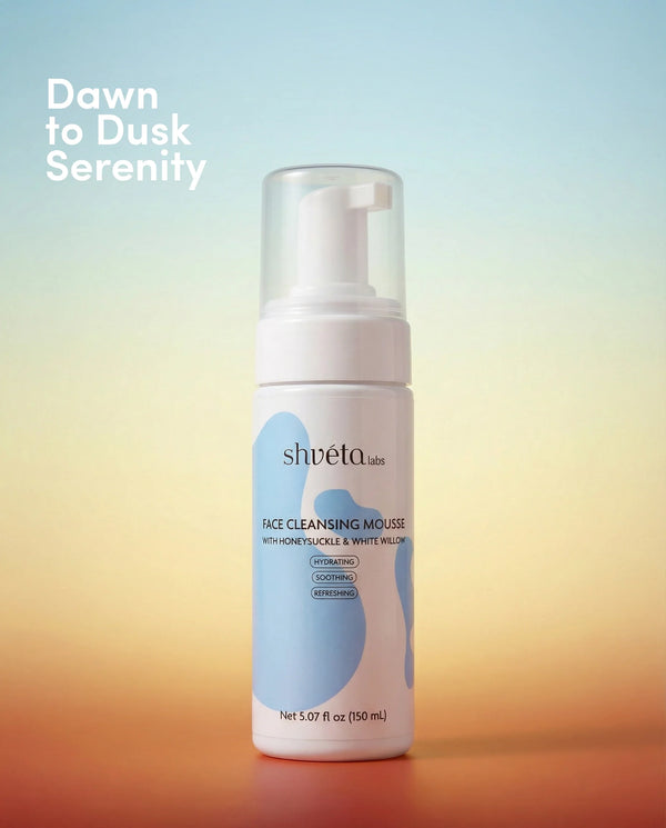 Face Cleansing Mousse with Honeysuckle & White Willow – US Shvéta Labs Face Cleansing Mousse with Honeysuckle & White Willow – US Shvéta Labs